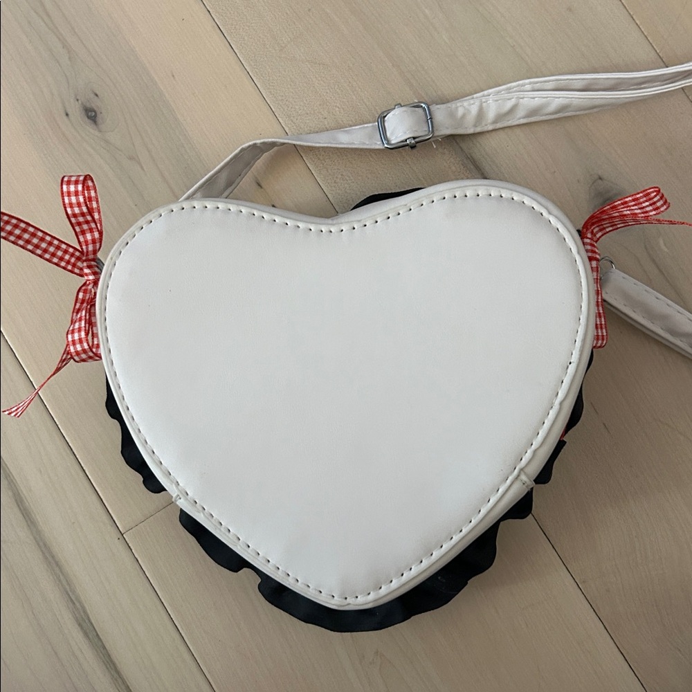 NWOT Box Of Chocolates Ruffled Crossbody Heart Purse-*Handmade - Picture 11 of 13
